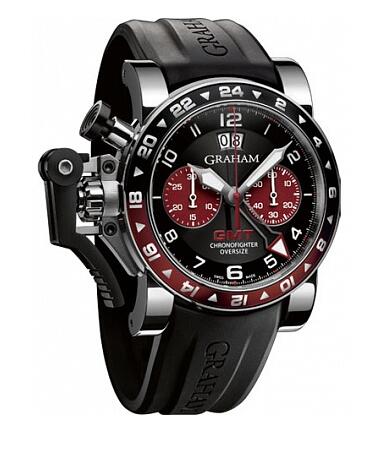 Review Replica Watch Graham Chronofighter Oversize GMT Steel 2OVGS.B20A - Click Image to Close